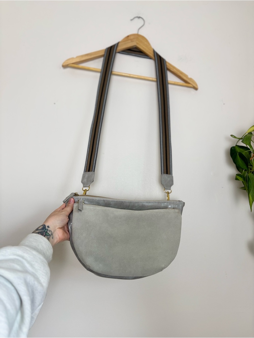 Anthropologie Everyday Crossbody In Stone